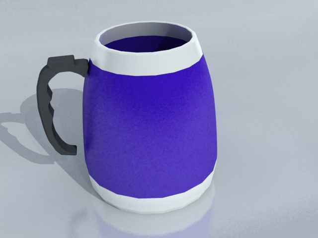 Vacuum Mug 3d rendering