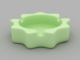 Green Ashtray 3d model preview