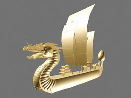 Dragon Boat Decoration 3d model preview