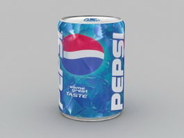 Pepsi Can 3d model preview