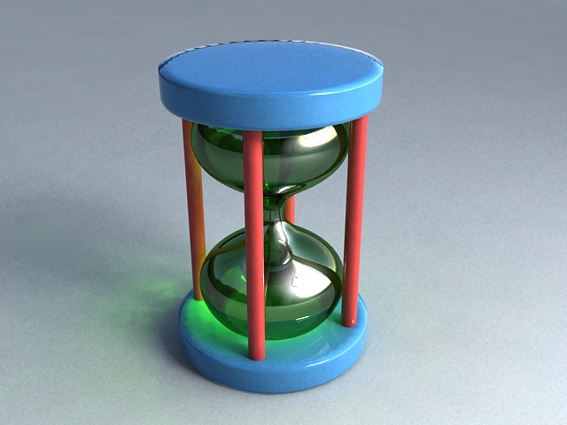 Modern Hourglass 3d rendering
