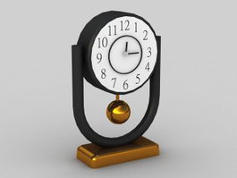Pendulum Desk Clock 3d preview