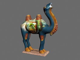 Glazed Camel Figure 3d model preview