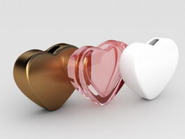 Heart Shaped Vase 3d model preview