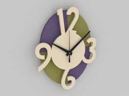 Decorative Wall Clock 3d model preview