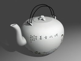 Ancient Chinese Teapot 3d model preview