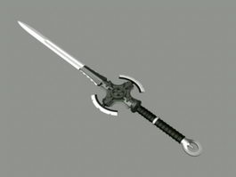 Futuristic Sword 3d model preview