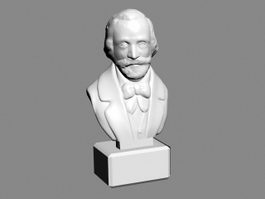 Giuseppe Verdi Bust Sculpture 3d preview
