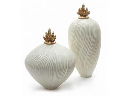 Thread Ceramic Vases 3d model preview
