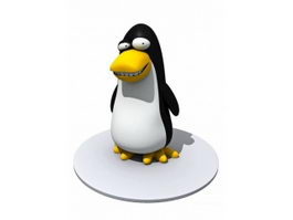Funny Penguin Cartoon 3d model preview