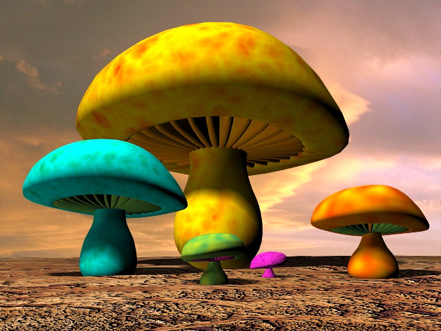 Download Fantasy Mushroom 3d model 3ds max files free download ...