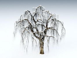 Winter Snow Tree 3d preview