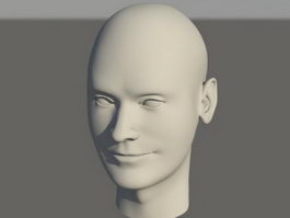 Young Man Head 3d model preview