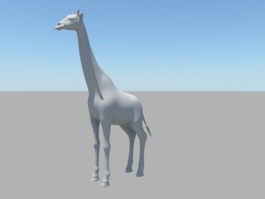 Tall Giraffe 3d model preview