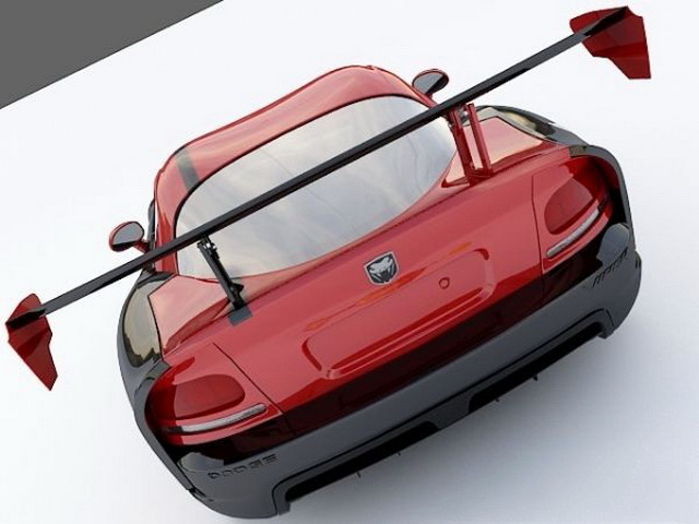 Dodge Viper 3d rendering