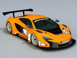 McLaren 650S GT3 3d model preview