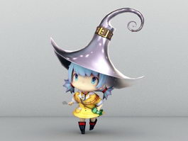 Cute Little Witch 3d preview