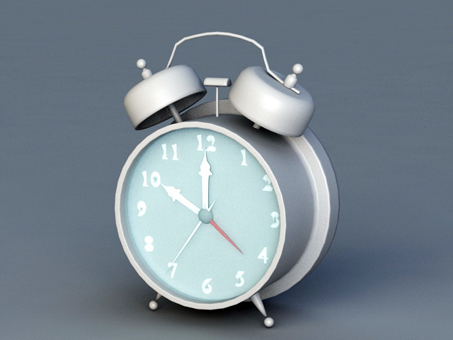 Vintage Alarm Clock 3d rendering