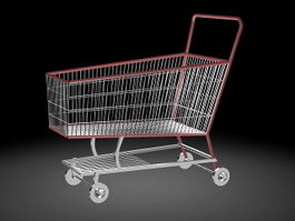 Shopping Cart 3d model preview
