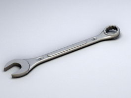 Open-Closed End Wrench 3d model preview