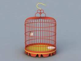 Antique Birdcage 3d model preview