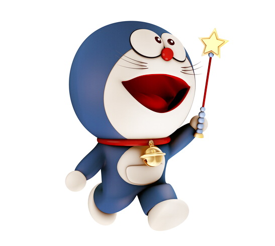 Doraemon 3d rendering