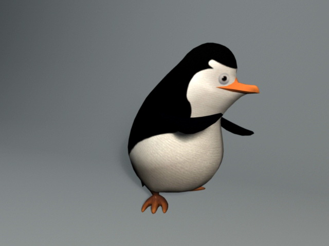 Penguins of Madagascar 3d rendering