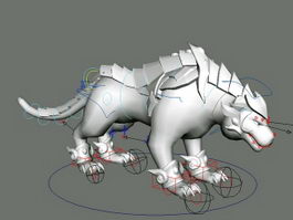 Tiger Beast Rig 3d model preview