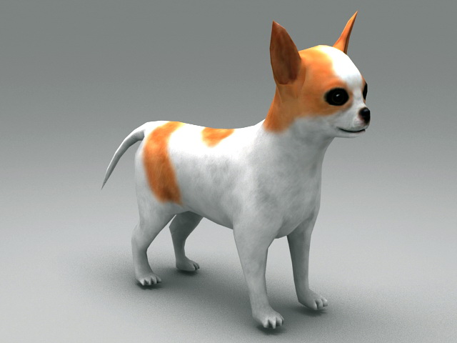 Cute Puppy 3d rendering