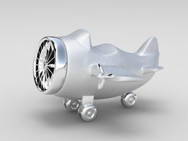 Metal Airplane Ornament 3d preview