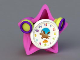 Kids Alarm Clock 3d model preview