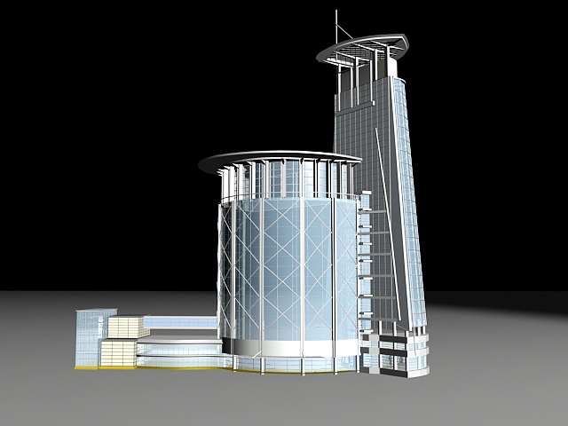 Business Center Building 3d rendering