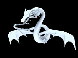 Asian Flood Dragon 3d model preview