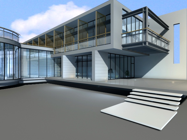 New Modern Villa 3d rendering