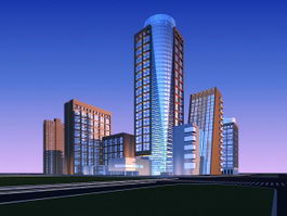 Residential and Commercial Buildings 3d model preview