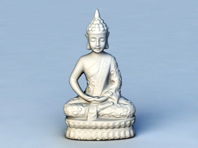 Vietnam Buddha Statue 3d rendering