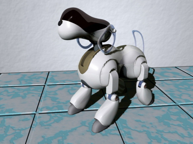 Robot Dog 3d rendering