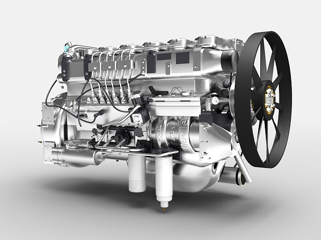 Car Engine 3d model - CadNav