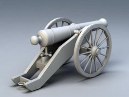 Pirate Ship Cannon 3d model preview