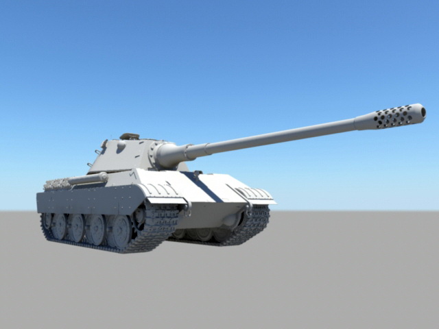 WW2 Heavy Tank 3d rendering