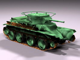 Russian BT-5 Cavalry Tank 3d model preview