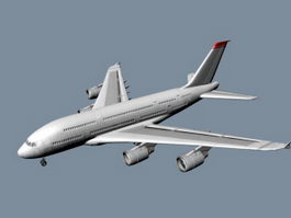 Airbus A380 3d model preview