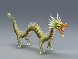Ancient Chinese Dragon 3d model preview