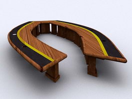 Unique Conference Table 3d preview