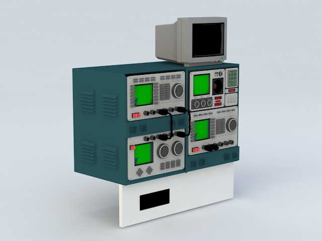 Oscilloscope Electronic  Equipment 3d  model  3D  Studio 