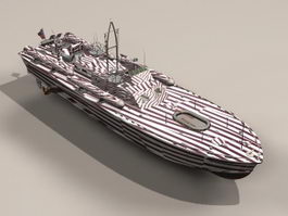 Motor Torpedo Boat PT-109 3d model preview