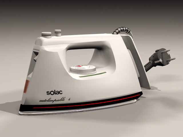 SOLAC Electric Iron 3d rendering