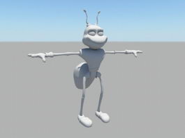 Cartoon Ant Character 3d preview