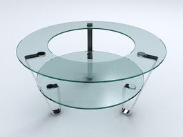 Unique Glass Coffee Table 3d model preview