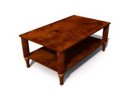 Antique Coffee Table 3d model preview